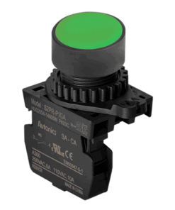 S2PR-P1GA Botão de Comando Verde 1 Contato NA Autonics