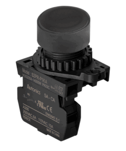 S2PR-P1KA Botão de Comando Preto 1 Contato NA Autonics
